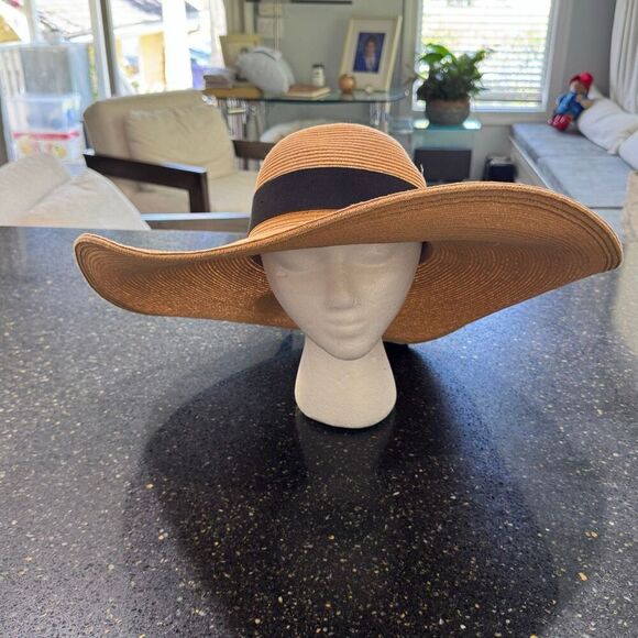 Florabella Sarita Brown Multi Wide Brim Hat main image 6
